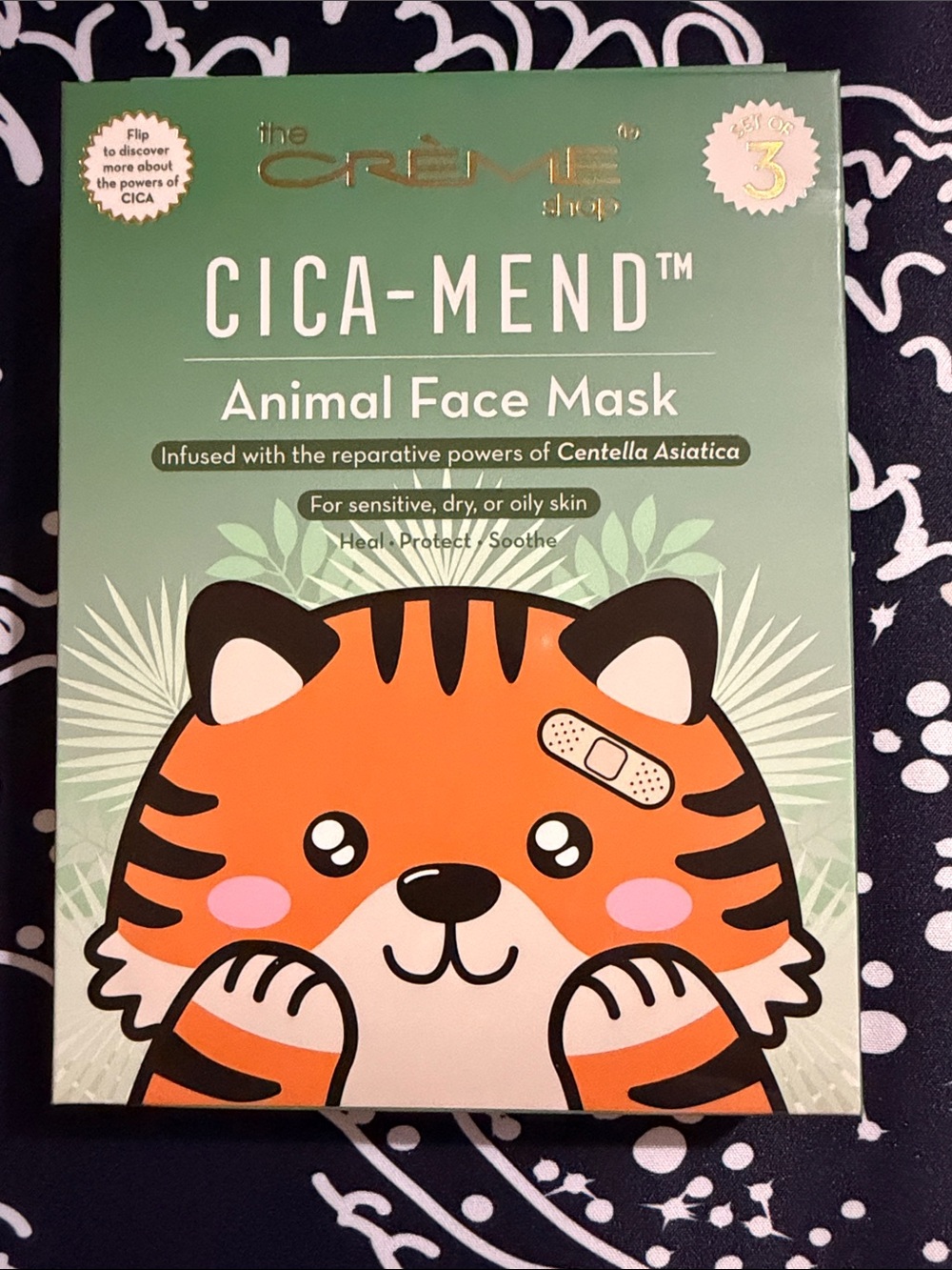 CICA-MEND Orange Animal Face Mask by The Crème Shop